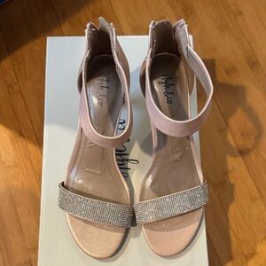 Style & Co. Women's Blush Heels with Rhinestone Accent